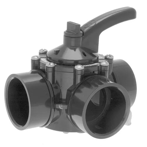 Hayward PSV3S2DGR 2" x 2 1/2" PSV Series 3-way Diverter Valve PVC