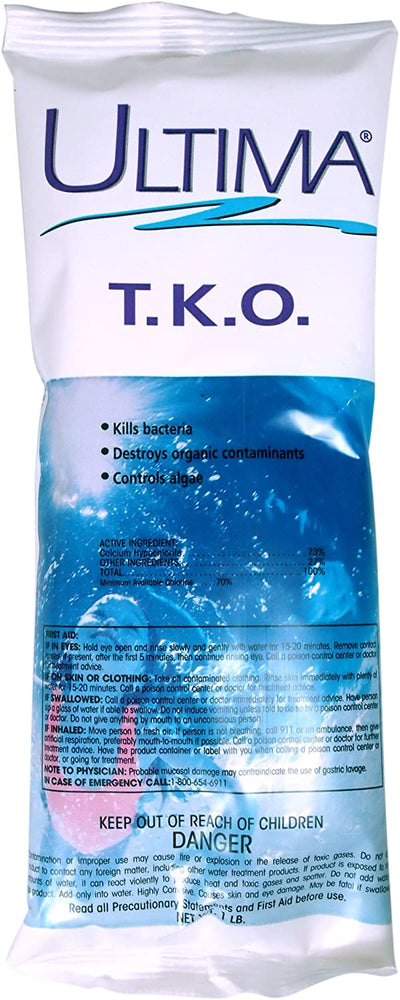 Ultima 40542A TKO pool and spa shock 73% cal hypo 1lb bag or case