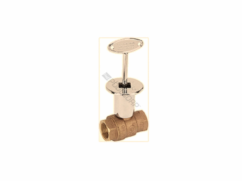 Aqualine  LLAV-050 .5" 90^ BRASS LOG LIGHTER VALVE W/ KEY