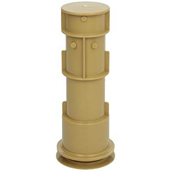 Aquastar US108 7.5" Tan Volleyball Pole Holder Assembly