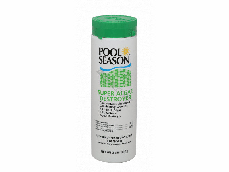 Pool Season 12000146 2# POOL SEASON SUPER ALGAE DESTROYER SOLD IN 2lb.