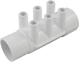 Waterway Plastics 672-7150 6 Ports Spa Manifold